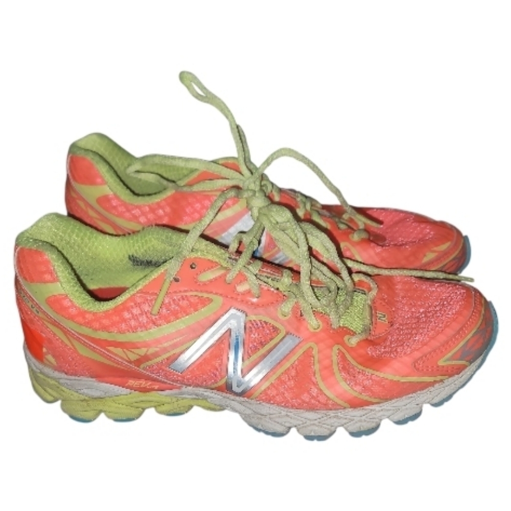 New Balance 870 V3 Athletic Lace Up Running Shoe orange yellow 8 w870yc3 sneaker